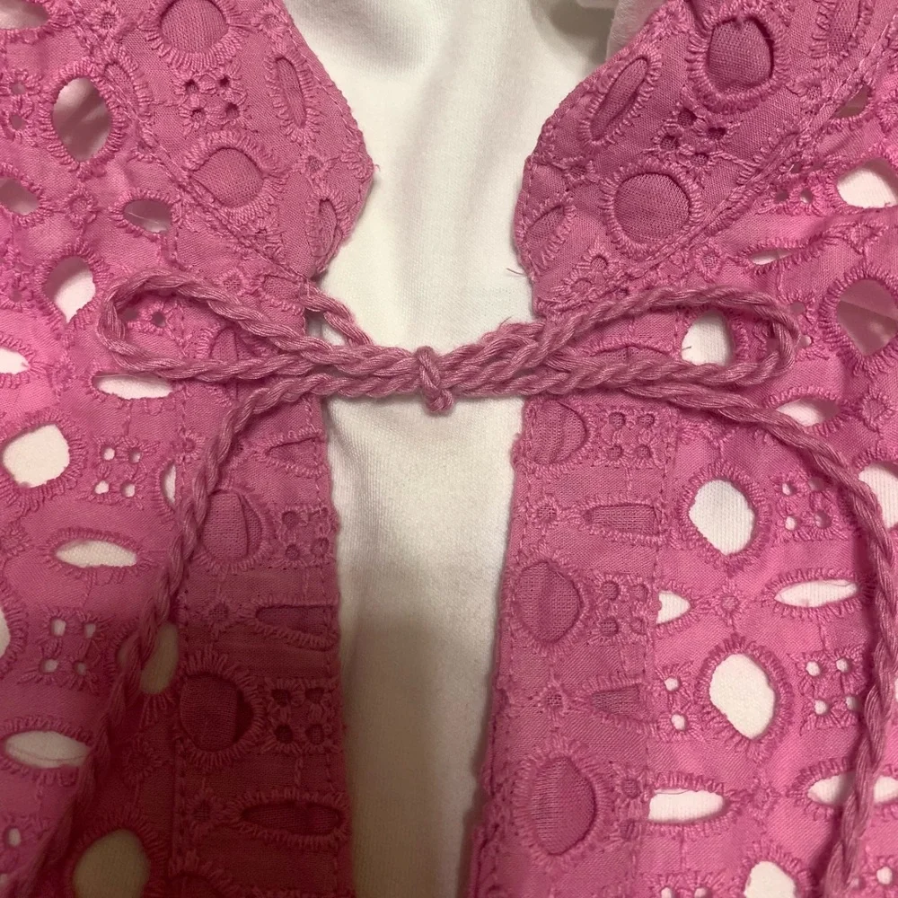 Women’s Calypso St Barth Rose Pink Top Size Large NWT